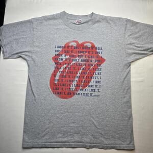 Vintage Rolling Stones Shirt Mens XL Gray 2002 2003 World Tour Rock Band 2000s